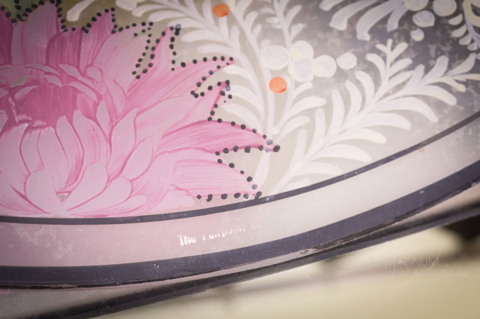 Pairpoint Reverse Painted Antique Table Lamp - 12