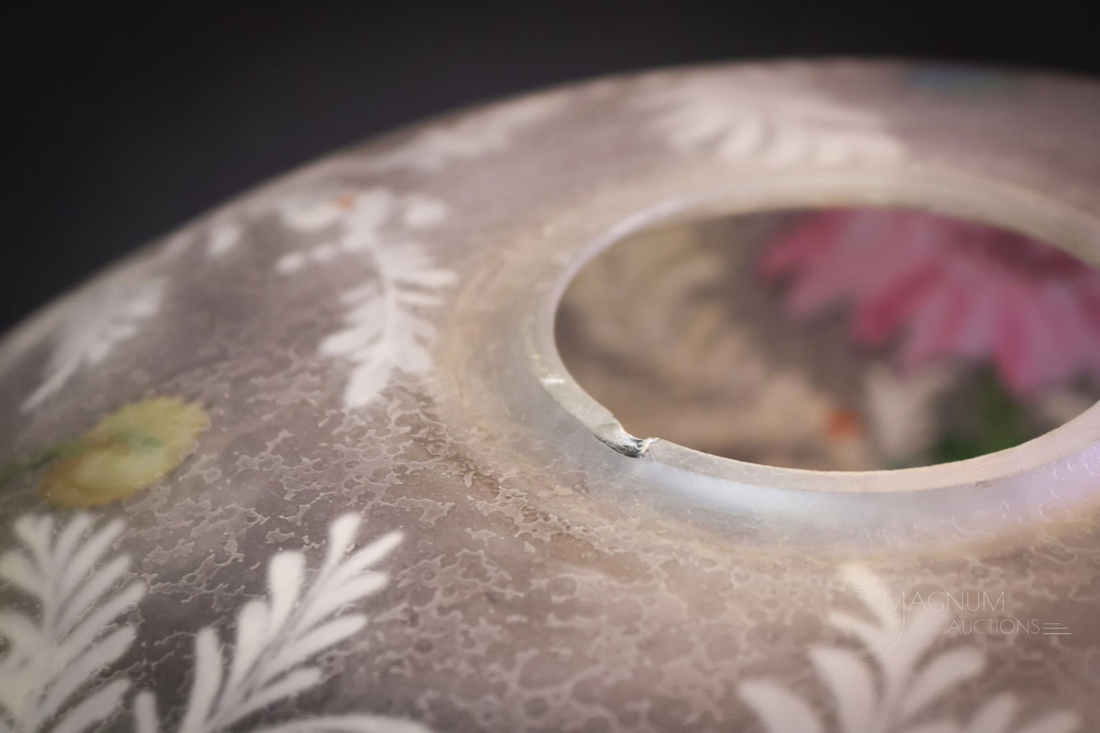 Pairpoint Reverse Painted Antique Table Lamp - 15