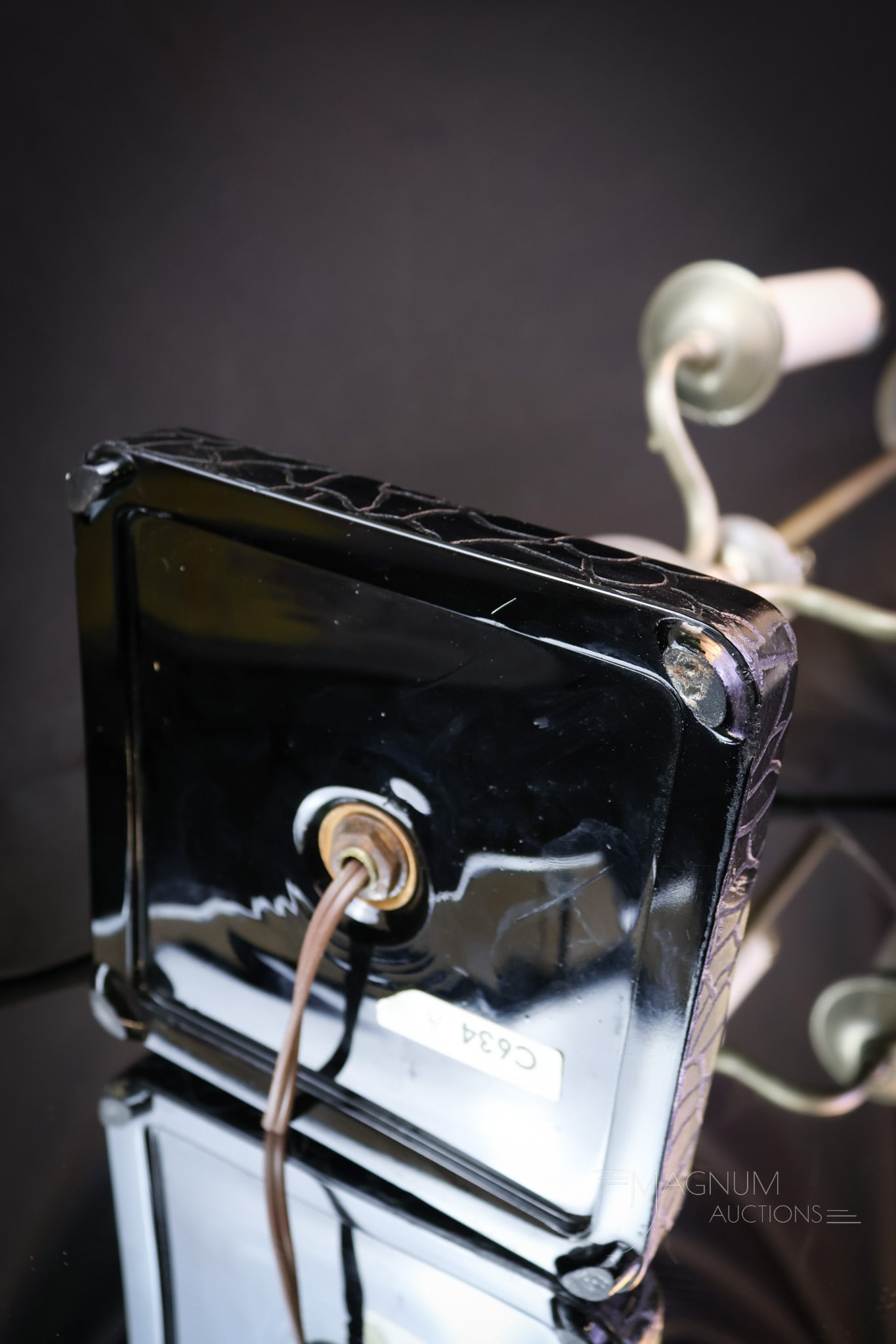 Pairpoint Reverse Painted Antique Table Lamp - 7