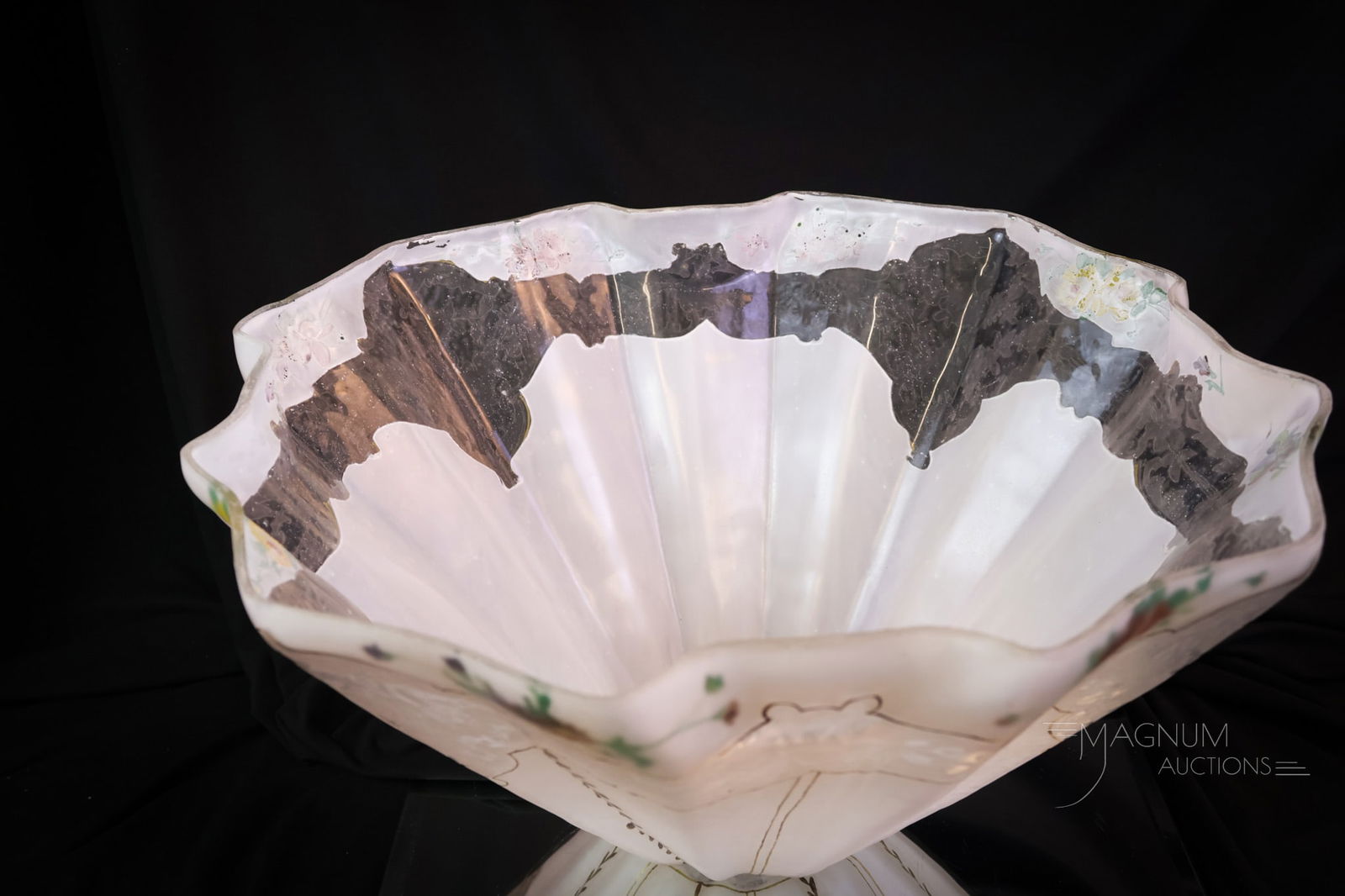 Pairpoint Magenta Reverse Painted Table Lamp - 14