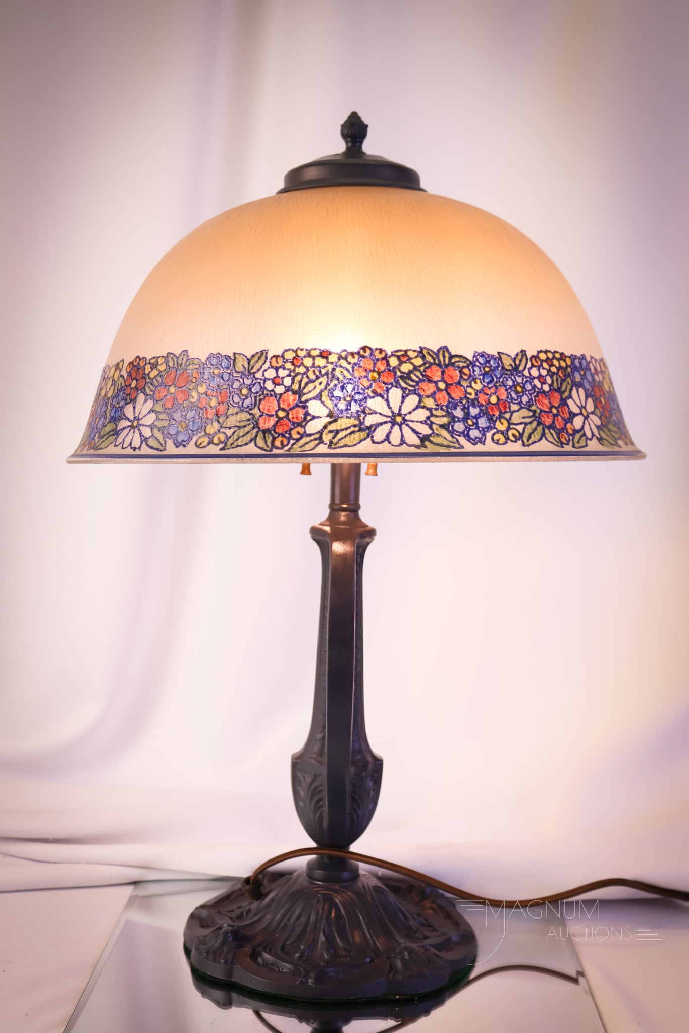Pittsburgh Painted Antique Table Lamp - 3