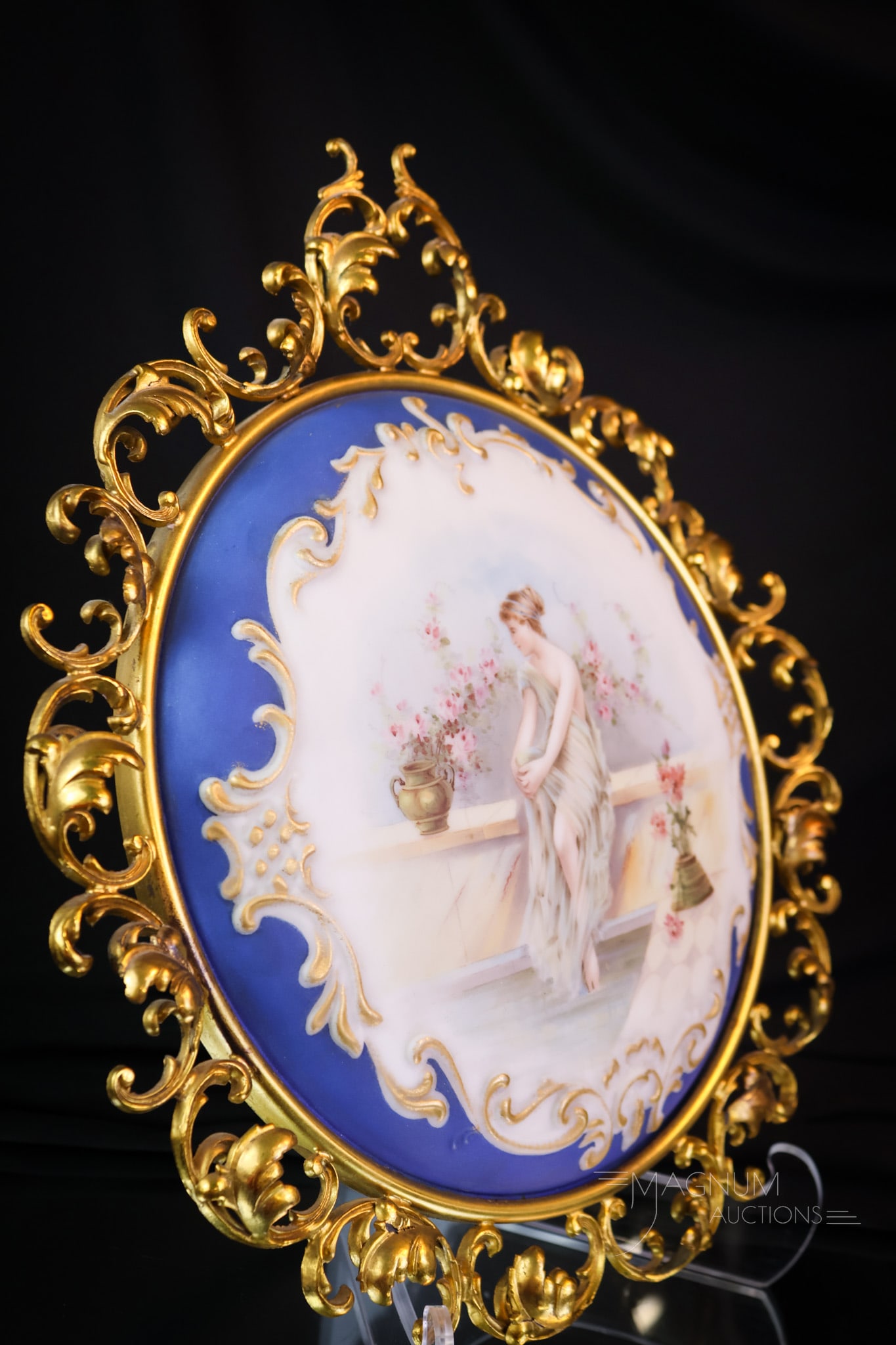 Rare Wavecrest Victorian Scroll Mold Wall Plaque - 4