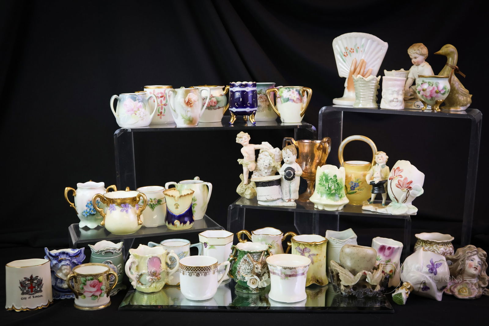 Select Lot 42 Collectible Toothpick Holders: A select lot for your bidding pleasure of forty-two desirable and then... toothpick holders. There's quite a variety here to satisfy your craving for some desirable finds all in one lot. This