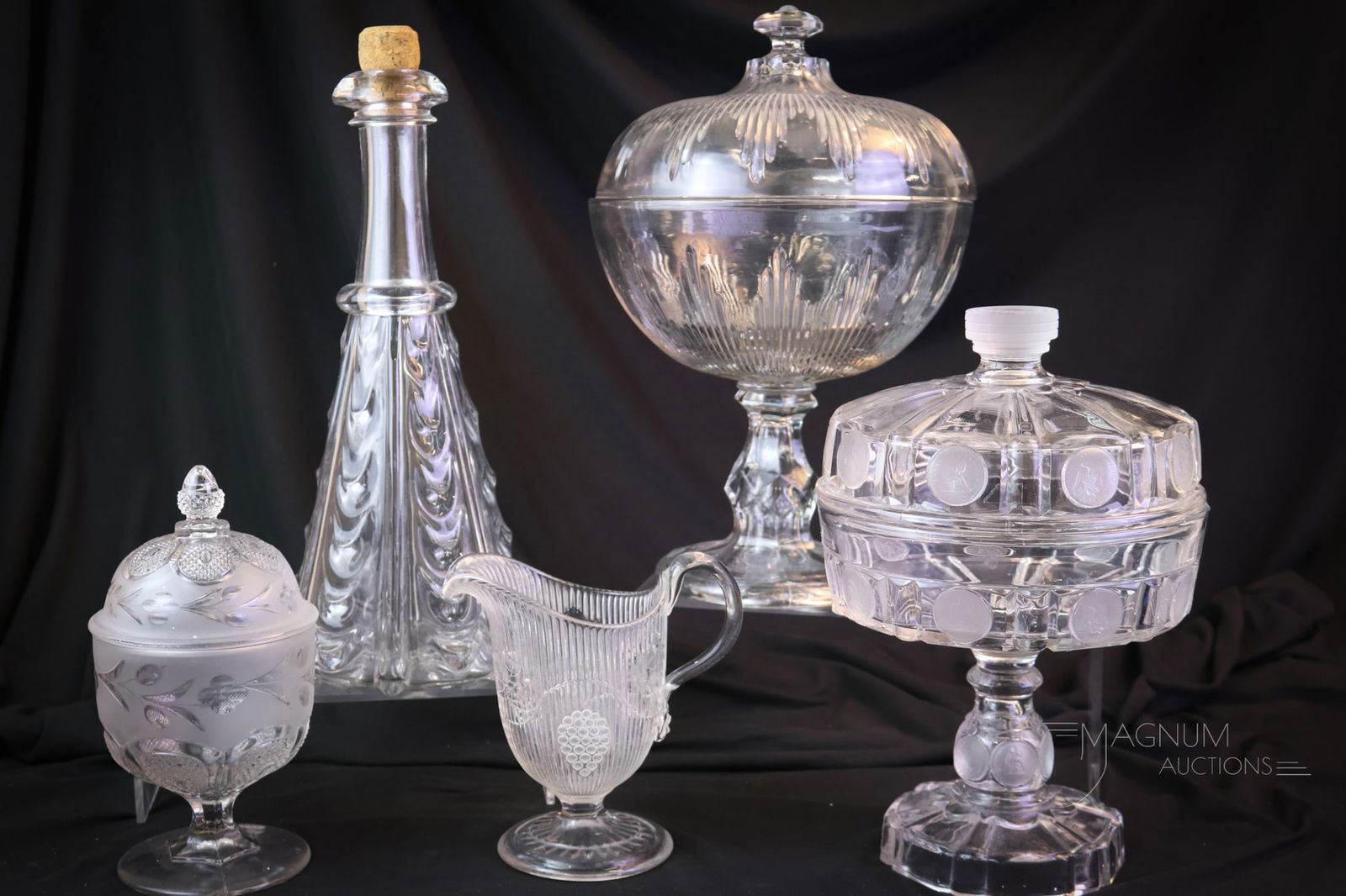 5 pc Lot EAPG Flint & More Pattern Glass (1 of 11)