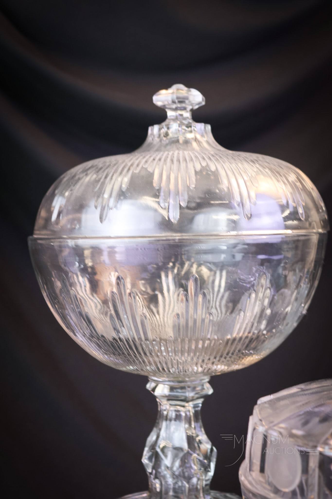 5 pc Lot EAPG Flint & More Pattern Glass - 6