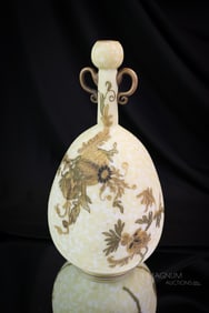 Mt. Washington Crown Milano Victorian Art Glass Vase