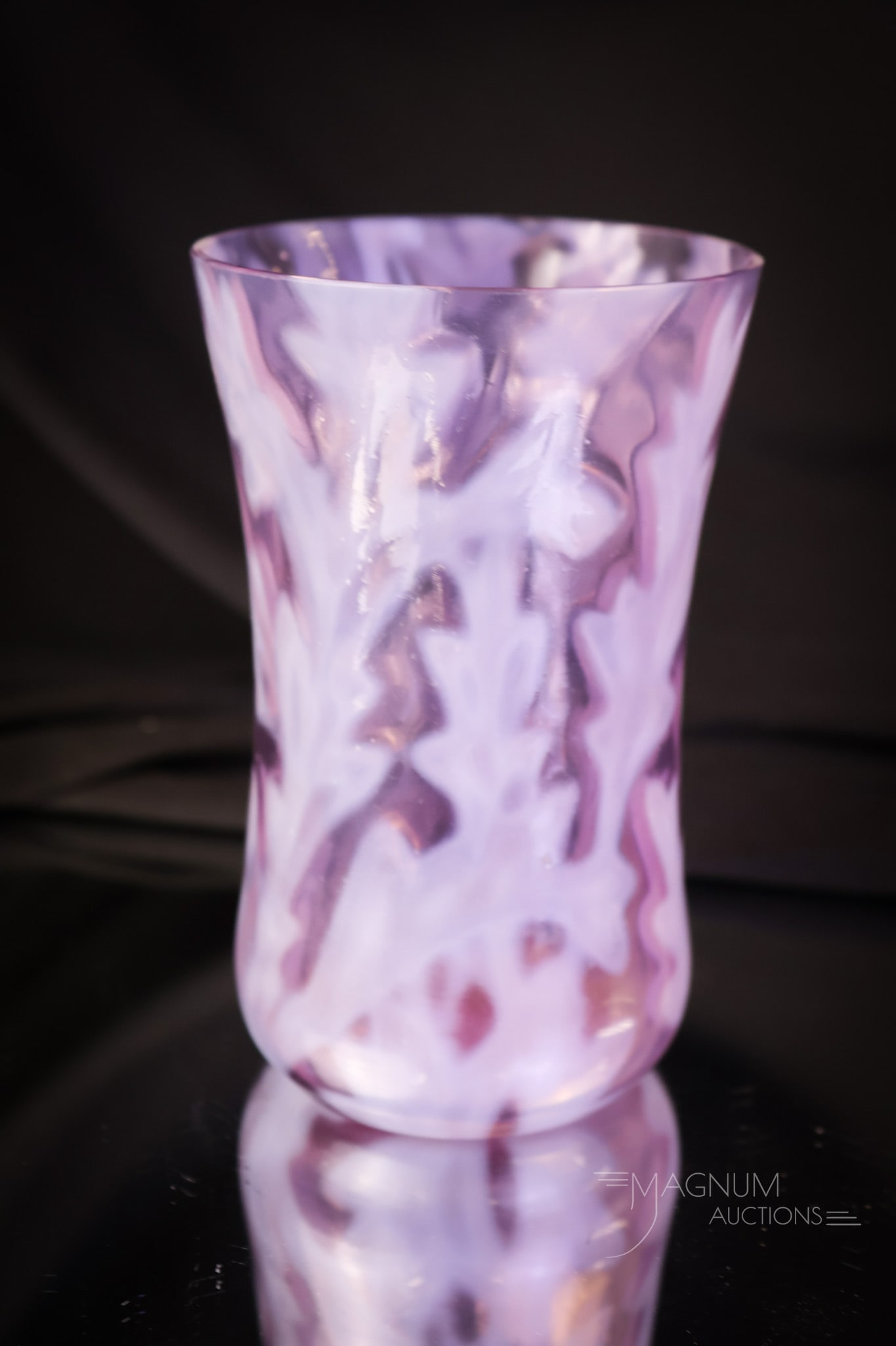 Rare Lavender Opalescent Victorian Scottish Moor Spooner: A rare find in Victorian opalescent glass. This is a Scottish Moor pattern spooner in lavender opalescent glass. A hidden gem in the auction! This is a Mother Magnum Runner-up of Favorites! The spoone