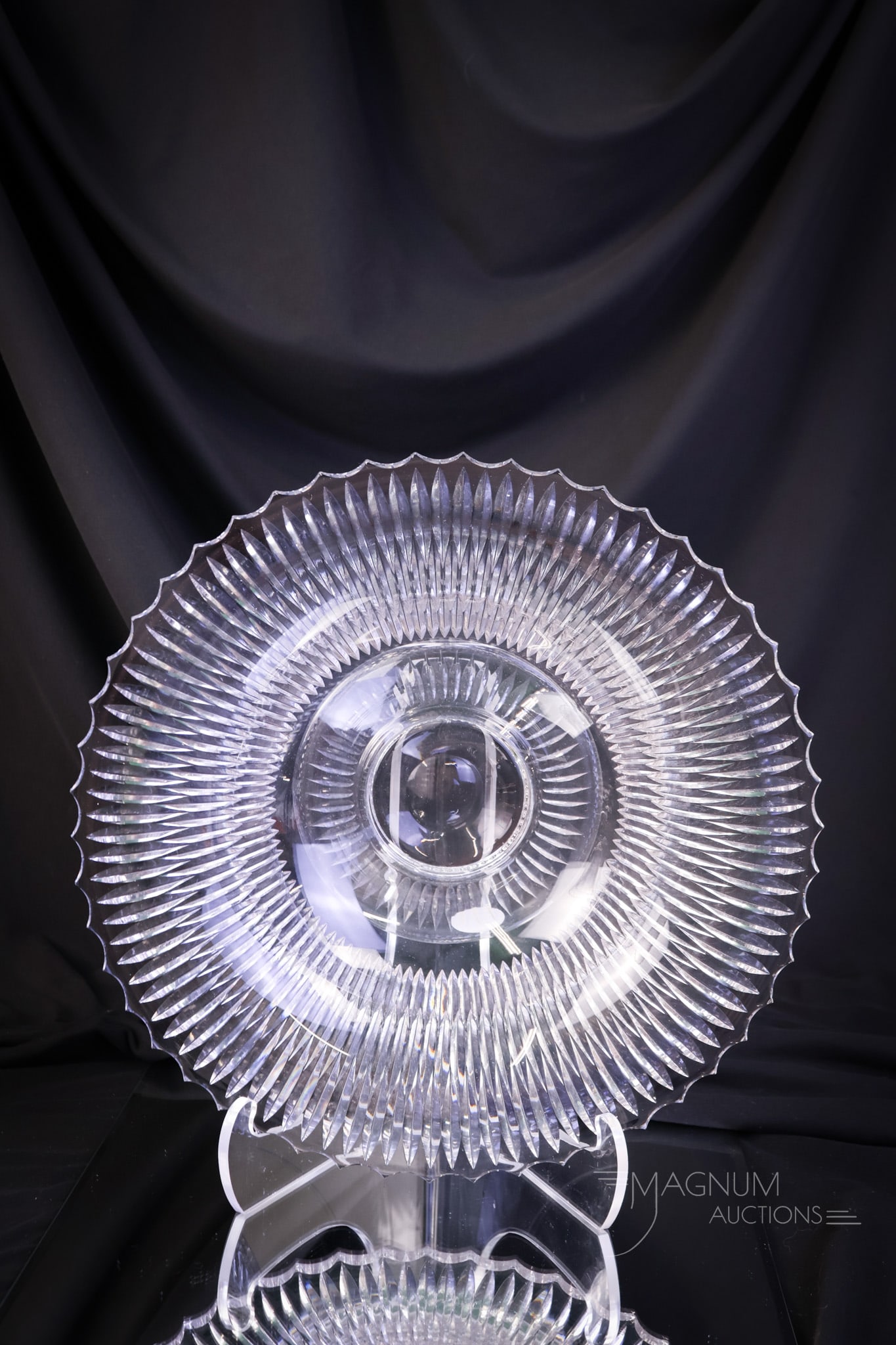3 pc Console Set Pairpoint Cut Glass Brilliant Pattern - 2
