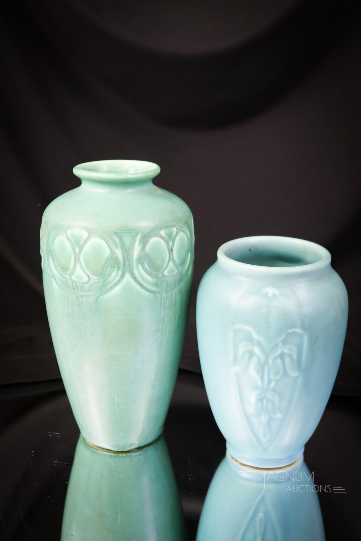 2 pc Lot Rookwood Matte Glaze Vases (1 of 8)