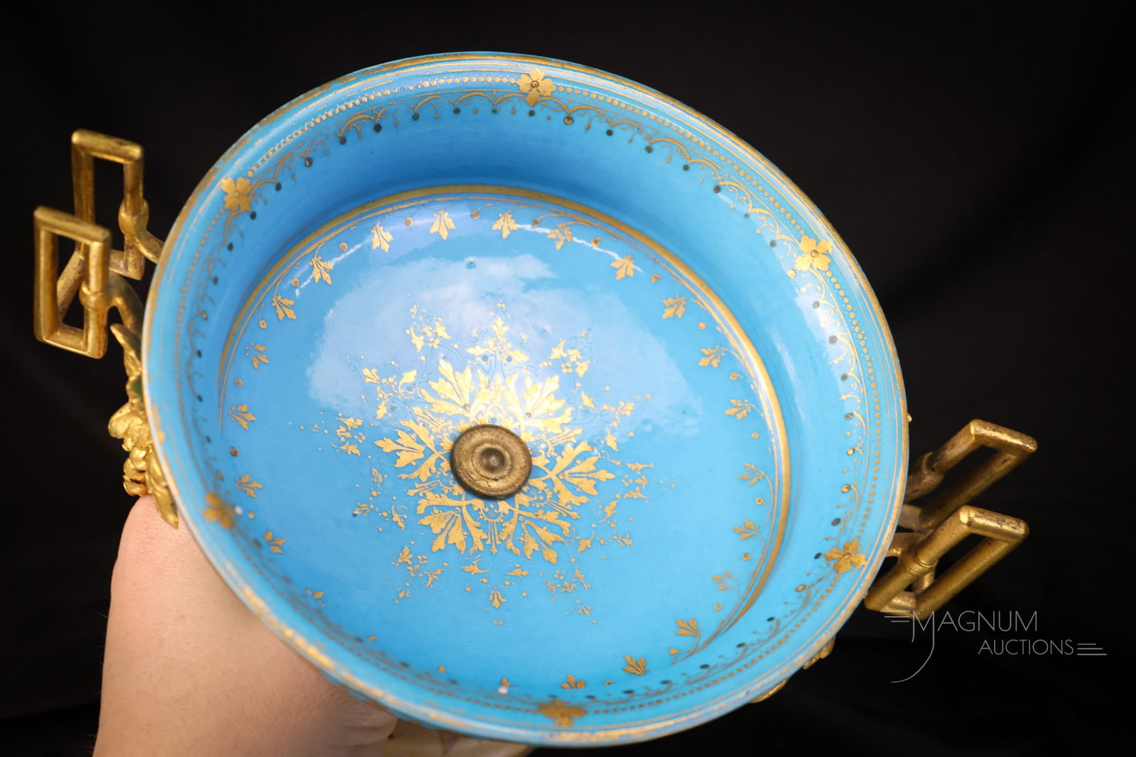2 pc Lot Sevres Ormolu Mounted Porcelain - 9