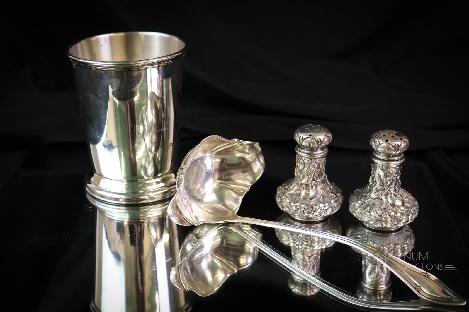 4 pc Lot Marked Sterling Towle Julep Repousse & More 7.169 OZT (1 of 10)