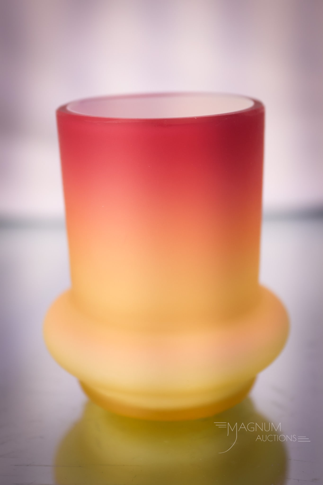 Scarce Whjeeling Peachblow Satin Glass Victorian Toothpick Holder (1 of 4)