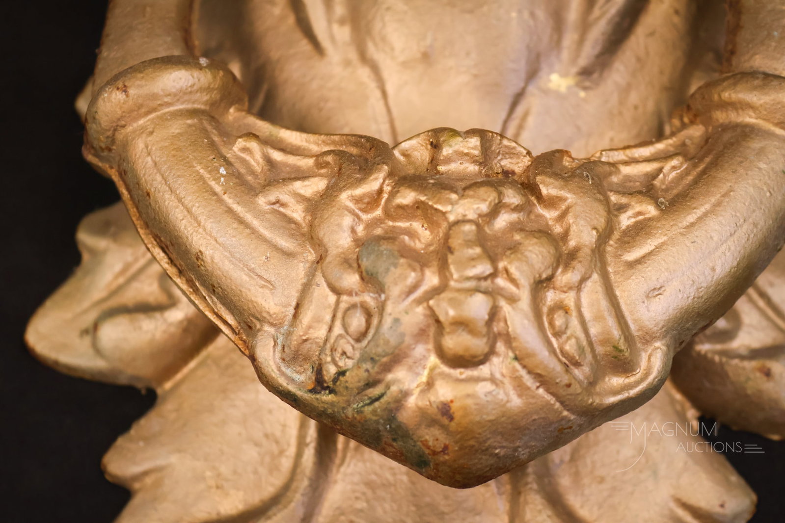 Painted Cast Iron 20" Devil Satan Door Knocker - 4