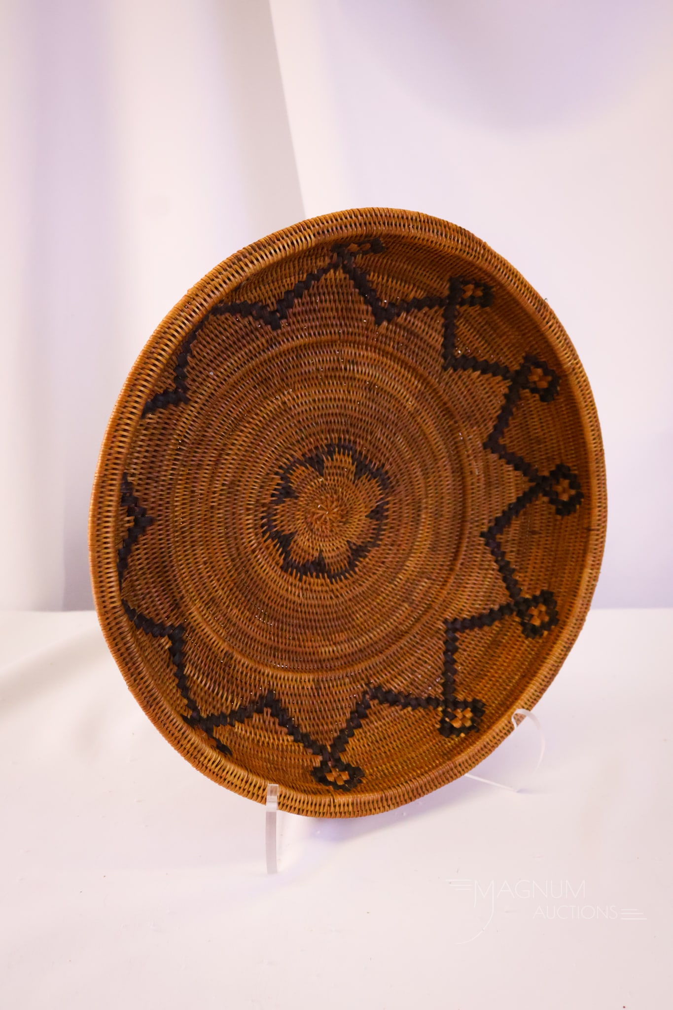 Native American Coiled Basket - 2