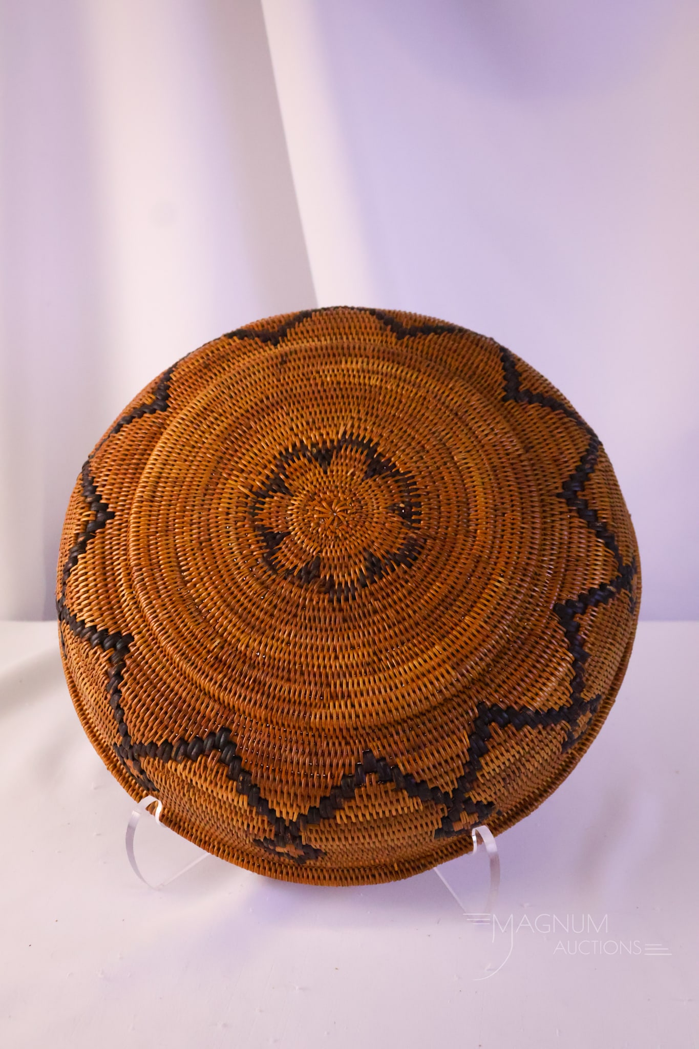 Native American Coiled Basket - 3