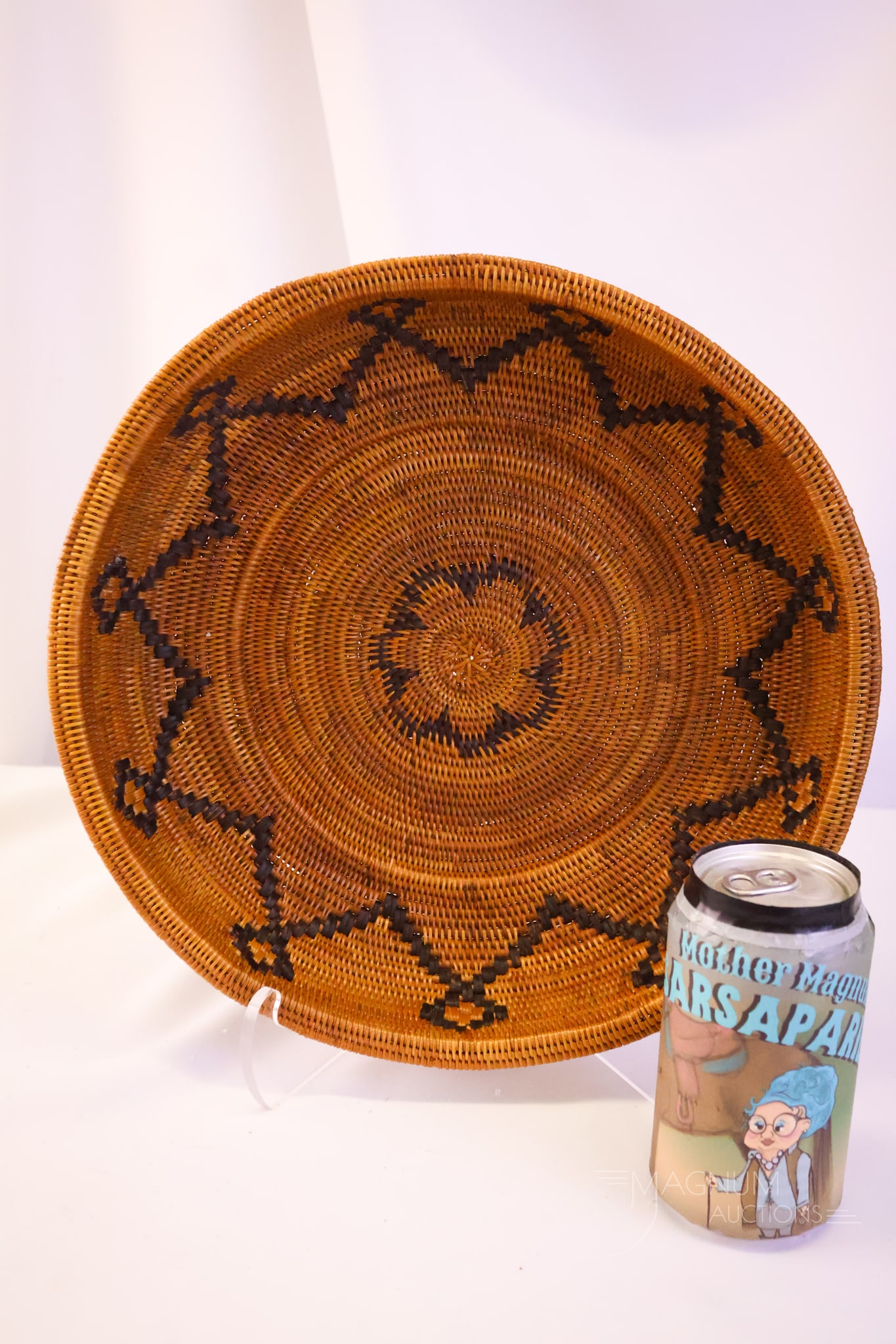 Native American Coiled Basket - 4