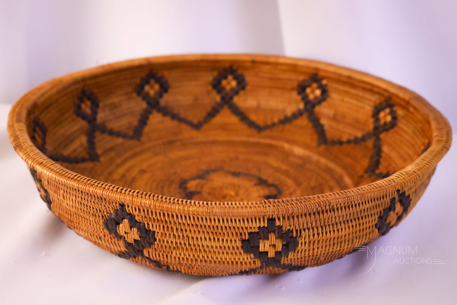 Native American Coiled Basket - 5