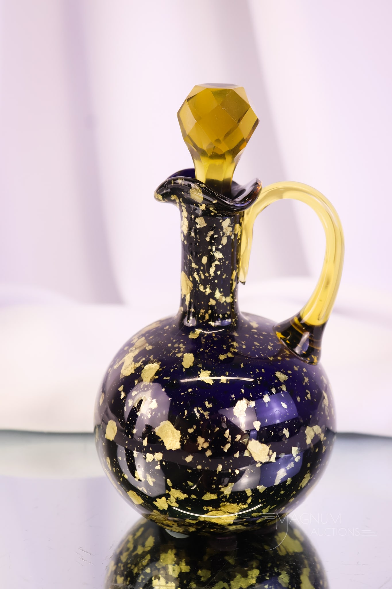 Hobbs Victorian Cobalt Glass Spangle Cruet (1 of 8)