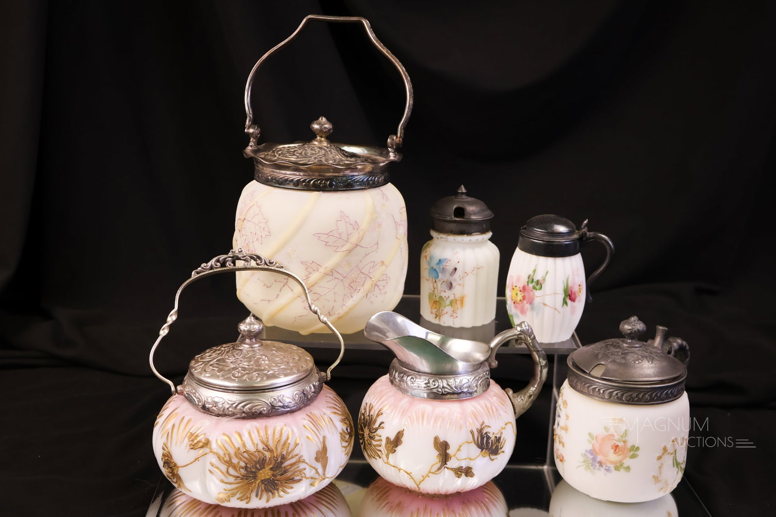 6 pc Lot Mt. Washington Victorian Glass (1 of 11)