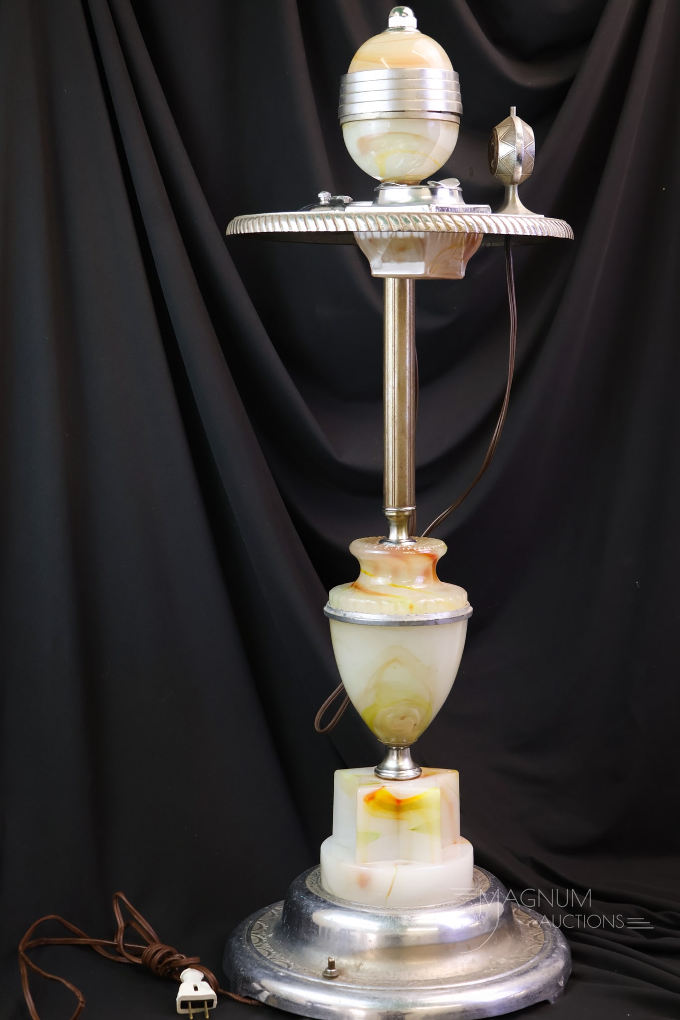 Art Deco Houze Glass Smoking Stand (1 of 12)
