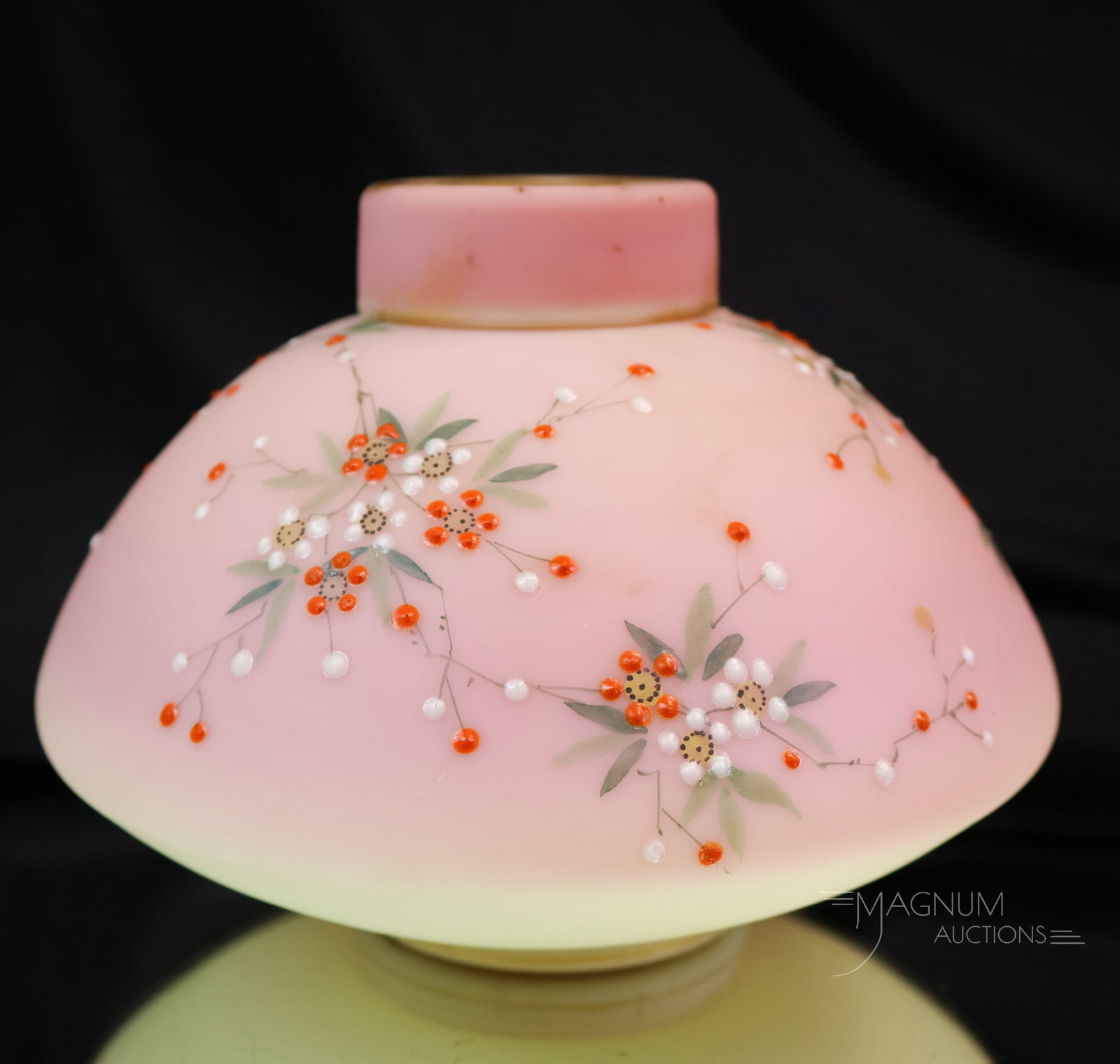 Mt. Washington Burmese Uranium Victorian Art Glass Temple Jar (1 of 6)