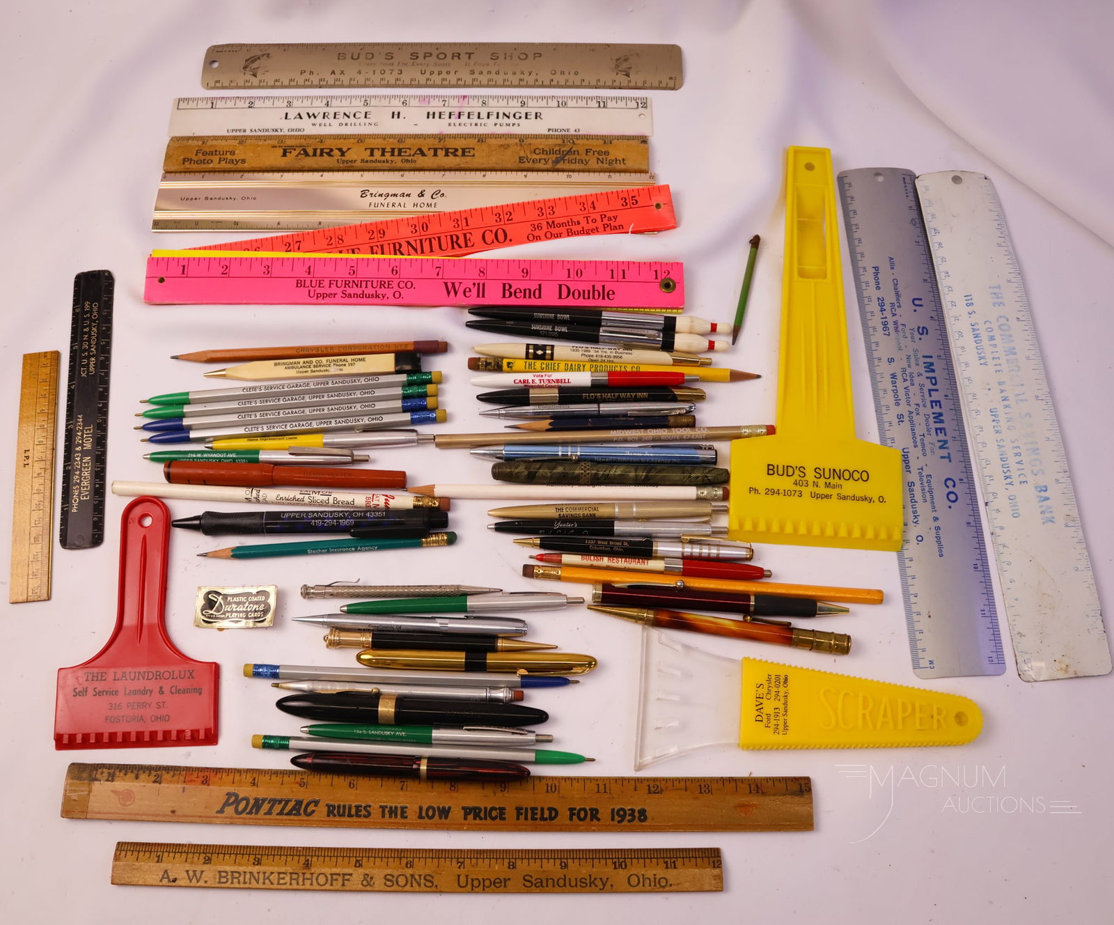 57 pc Lot Upper Sandusky, Ohio Advertising Memorabilia Pencils & More (1 of 19)