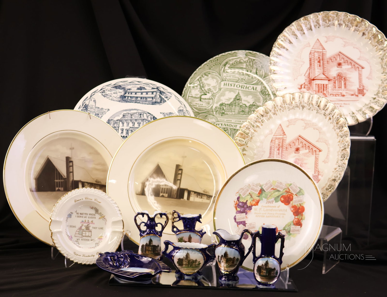 14 pc Upper Sandusky Wyandot County Ceramics (1 of 13)