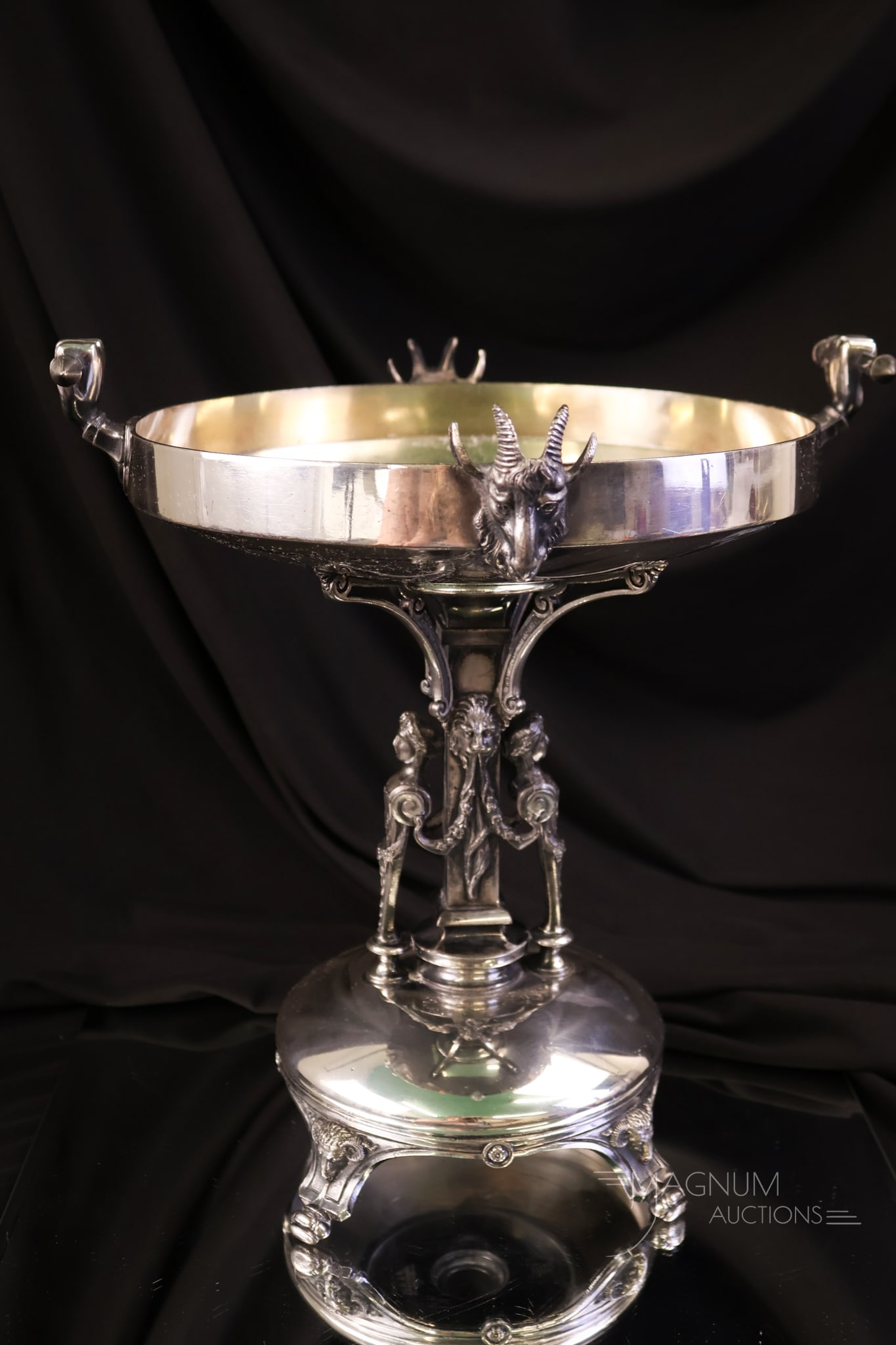 Reed & Barton Victorian Figural Silverplate Centerpiece Compote (1 of 8)