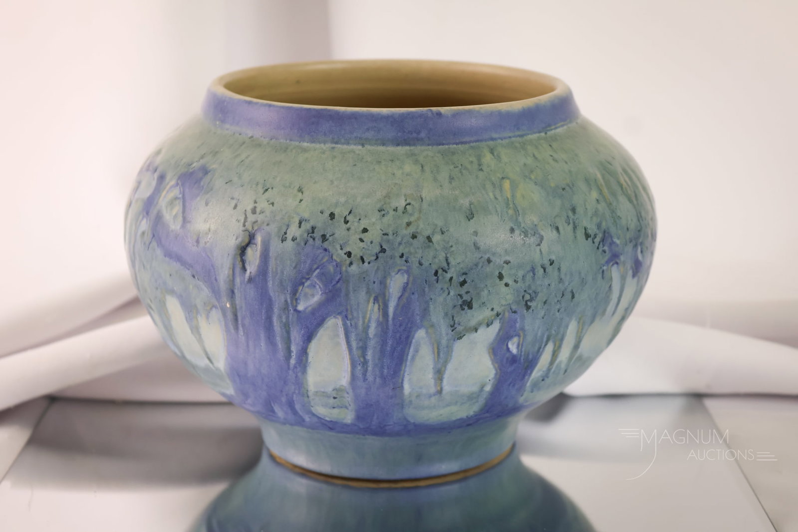Newcomb Pottery Arts & Crafts Moon & Moss Vase by Anna Frances Simspon (1 of 7)