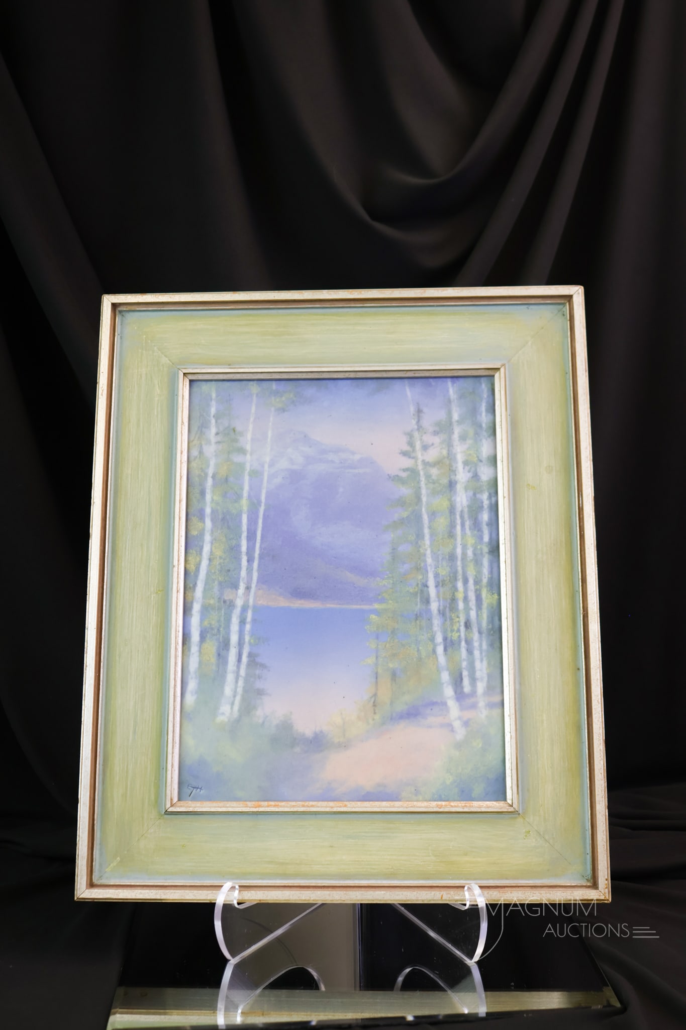Rookwood Vellum Glaze Scenic Mountains Art Pottery Plaque by Hurley (1 of 8)
