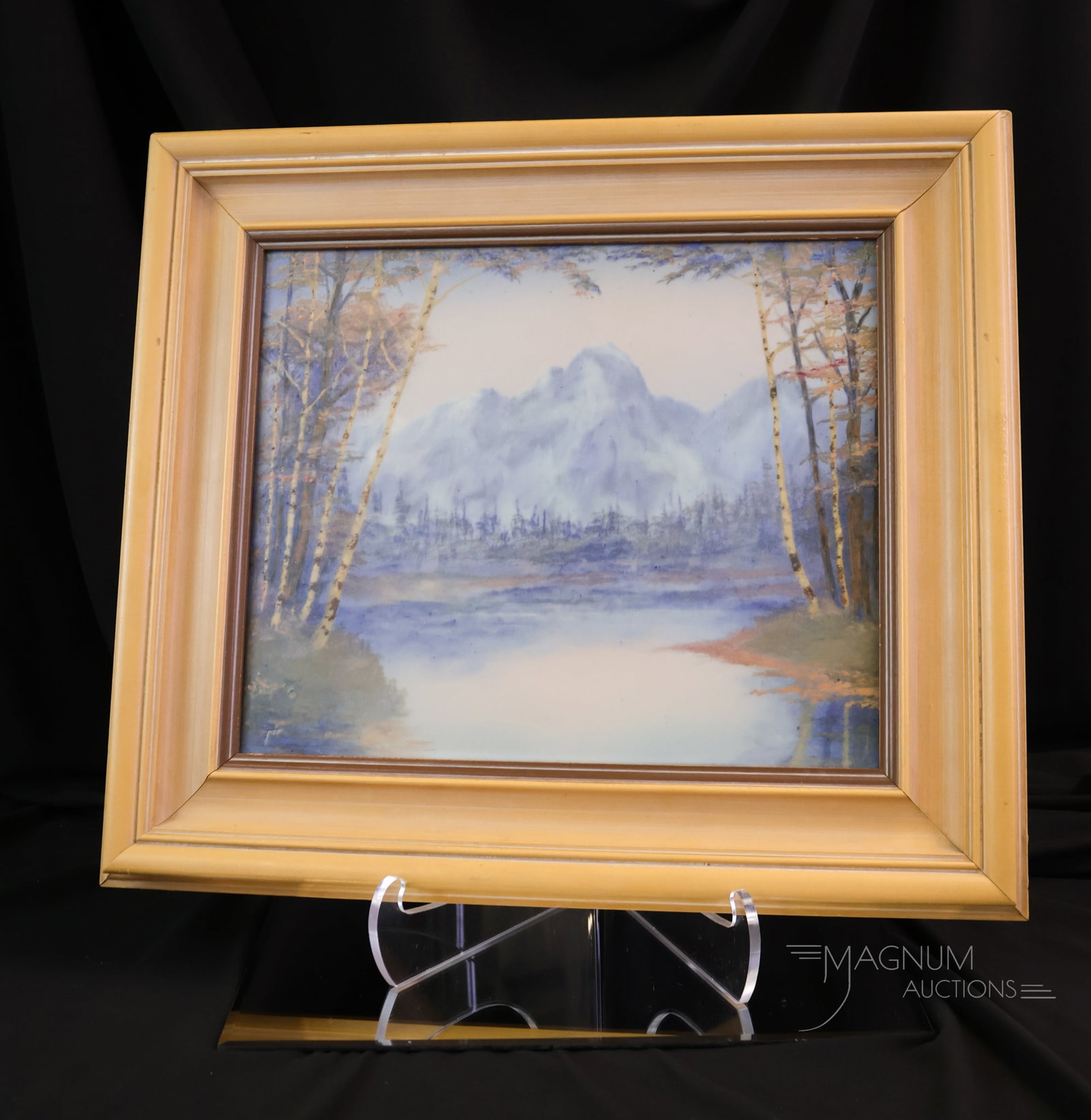 Rookwood Vellum Glaze Scenic Mountains Art Pottery Plaque by Hurley (1 of 6)