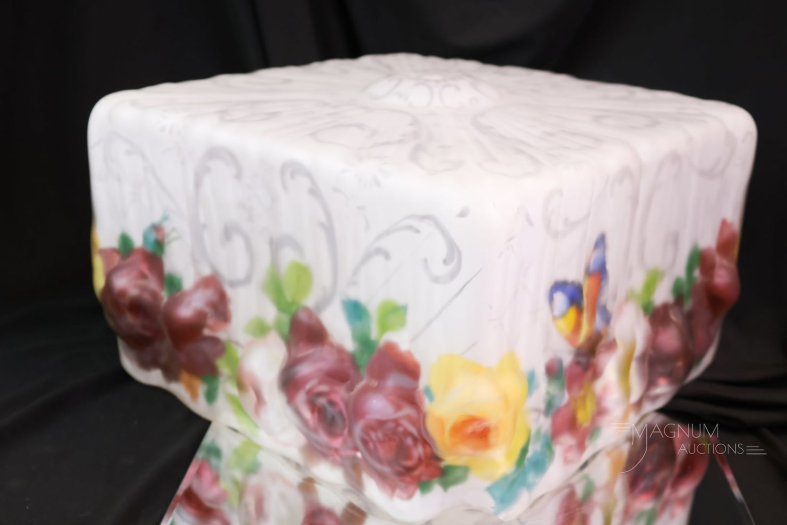 Pairpoint Reverse Painted Puffy Antique Table Lamp - 13