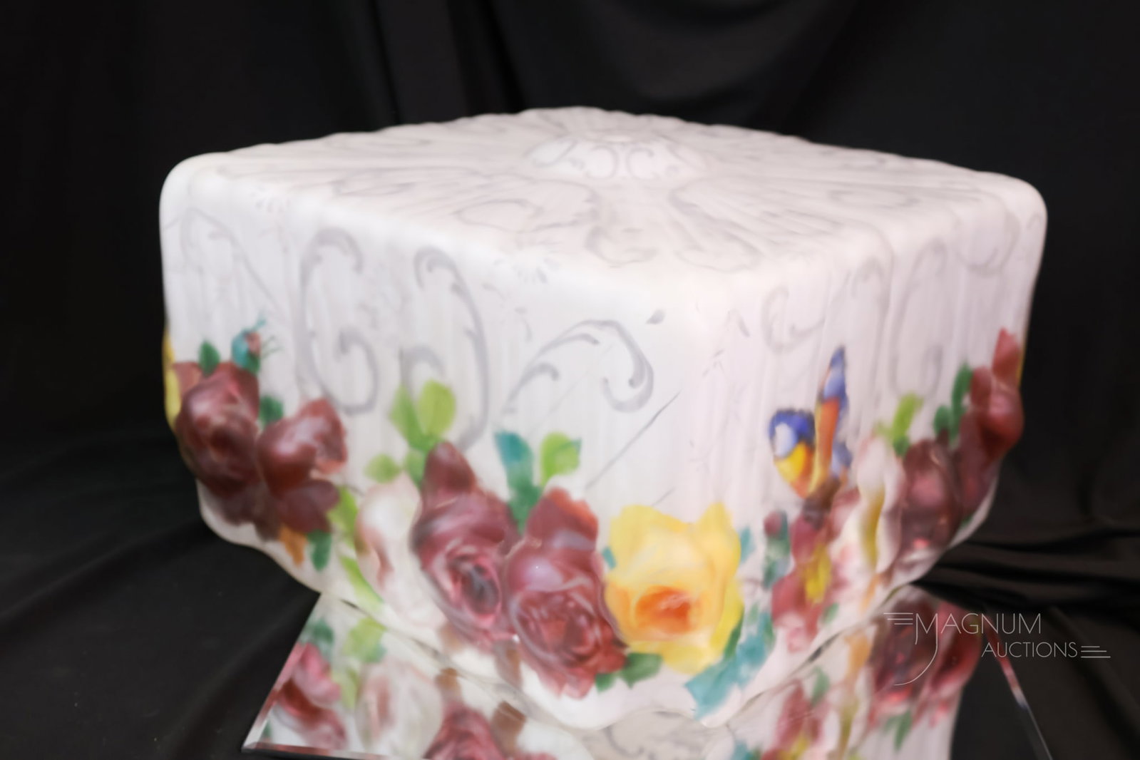 Pairpoint Reverse Painted Puffy Antique Table Lamp - 14