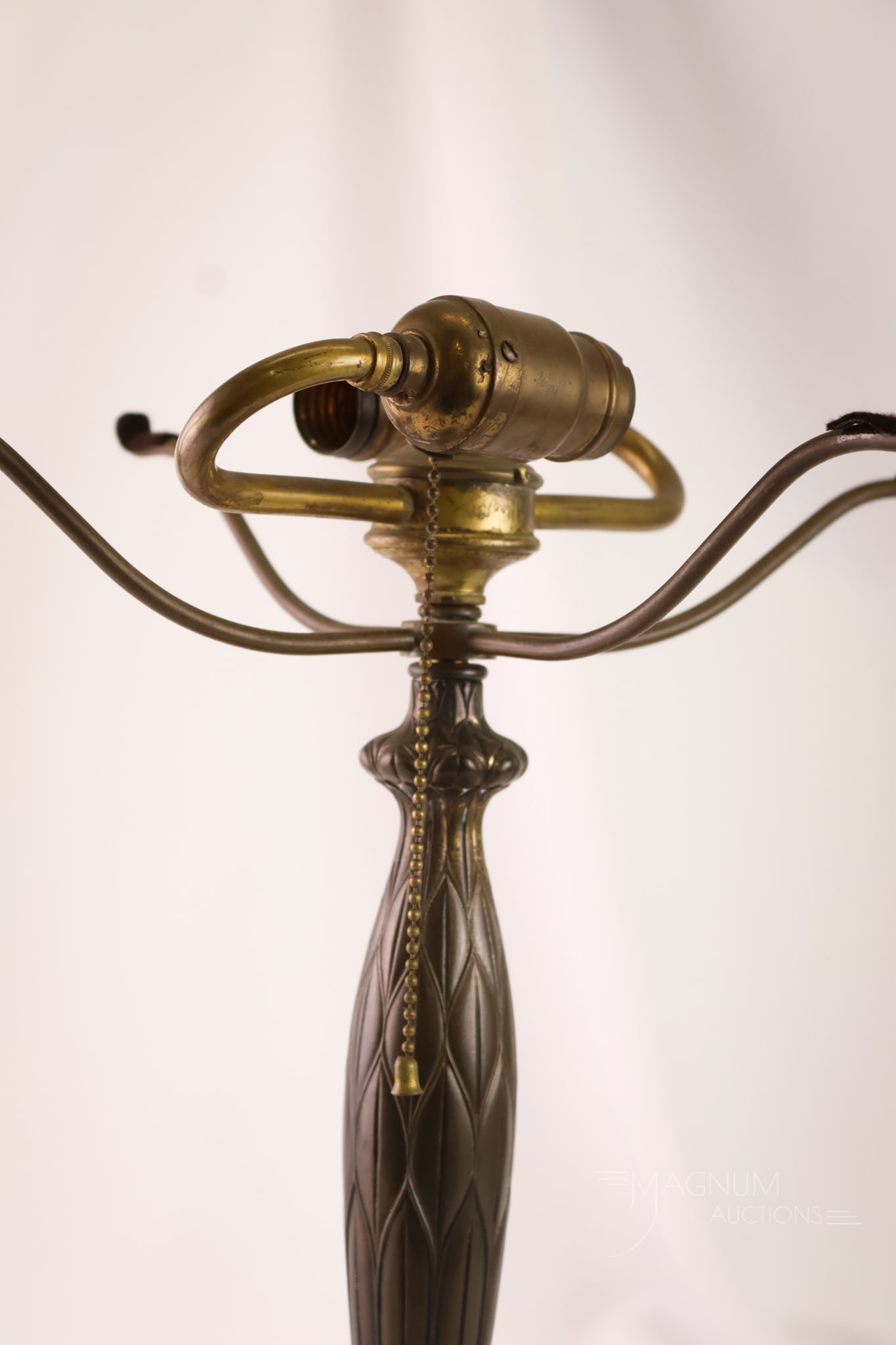 Antique Pairpoint Reverse Painted Puffy Table Lamp - 4