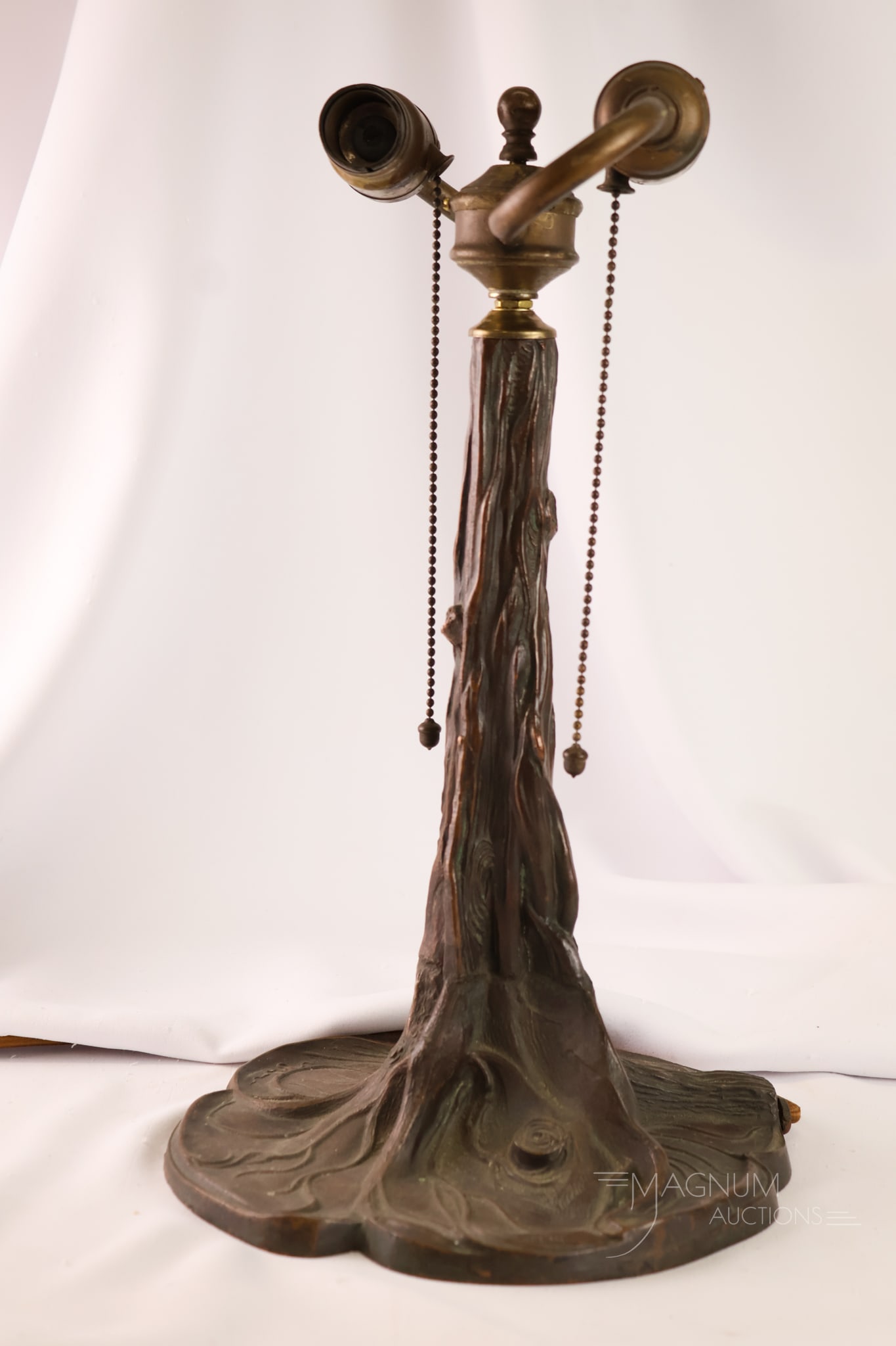 Antique Pairpoint Figural Tree Trunk Lamp Base - 2