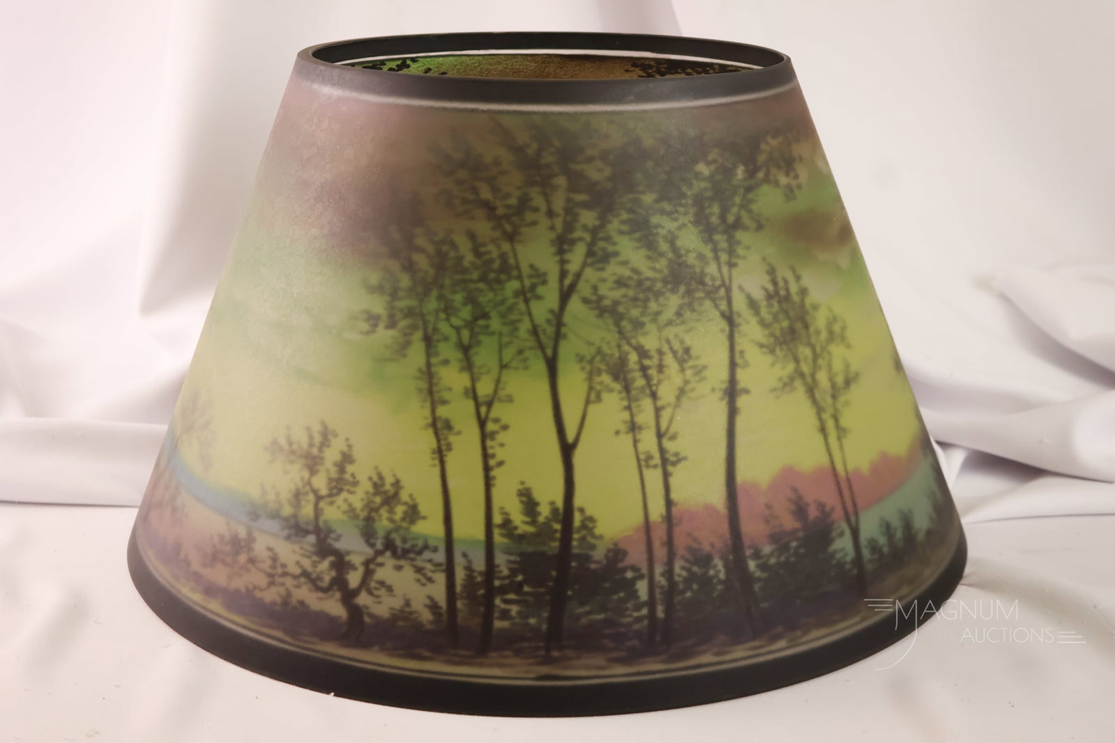 Pairpoint Reverse Painted Scenic Director Table Lamp - 14