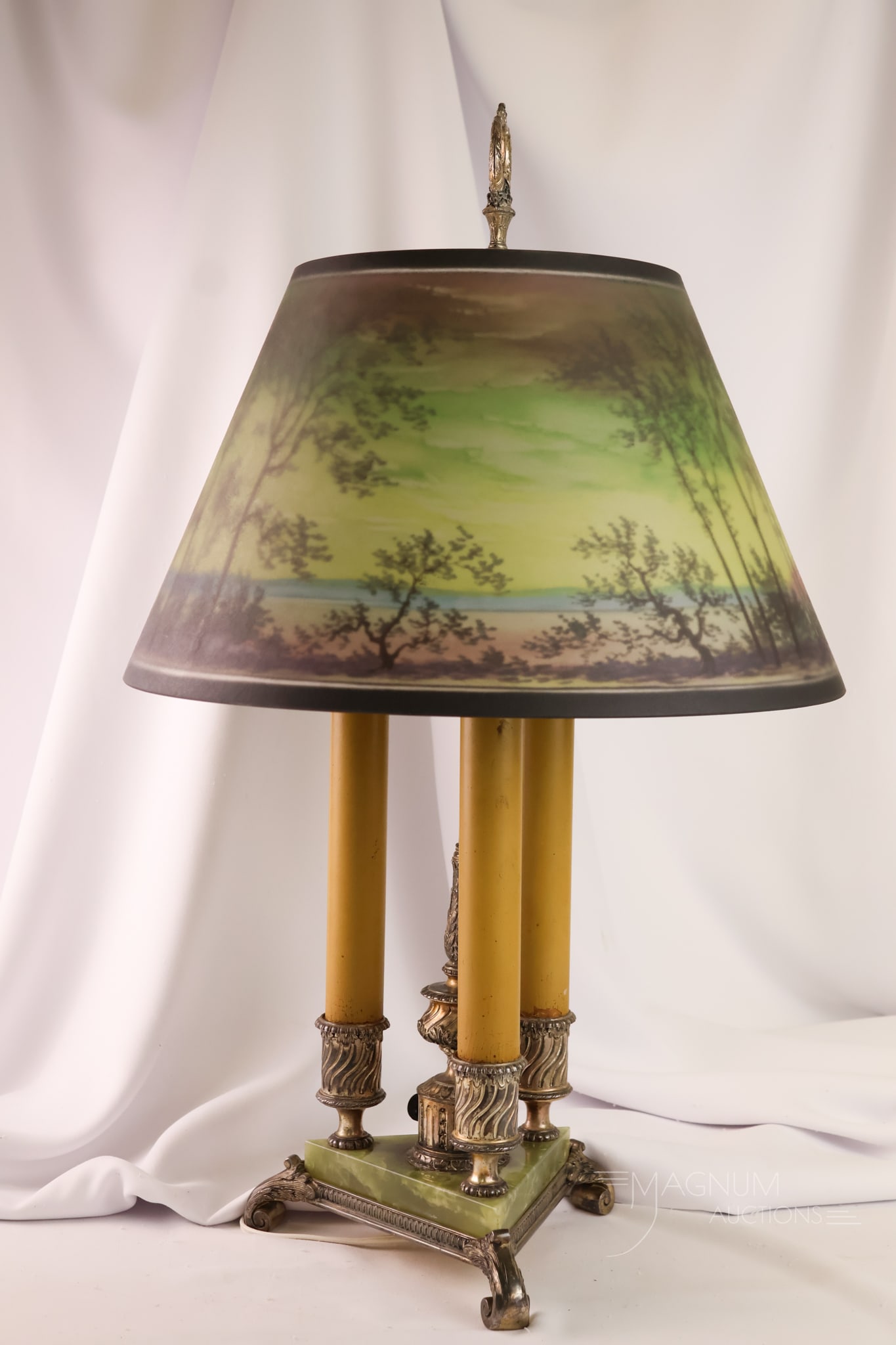 Pairpoint Reverse Painted Scenic Director Table Lamp - 6