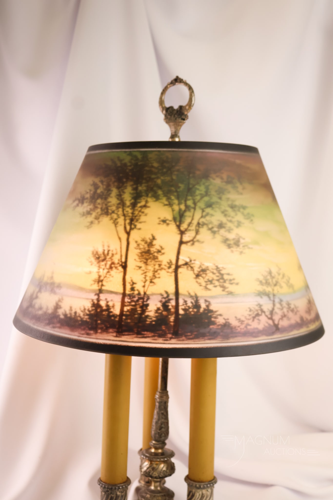 Pairpoint Reverse Painted Scenic Director Table Lamp - 9
