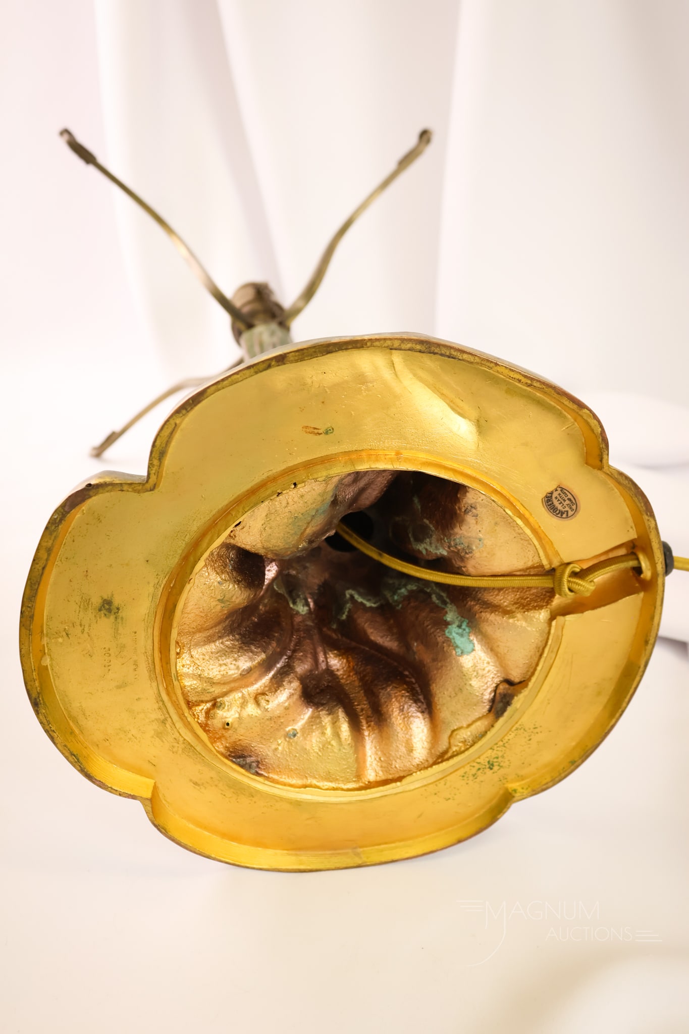 Pairpoint Reverse Painted Puffy Apple Tree lamp - 9