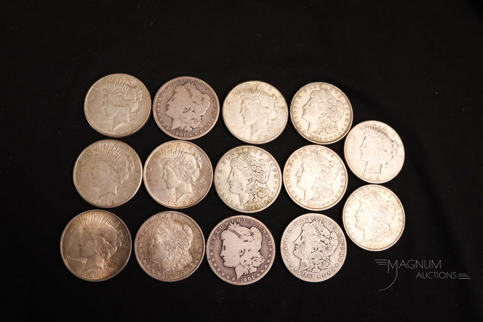 14 pc Lot Silver Coins 12.100 OZT (1 of 13)