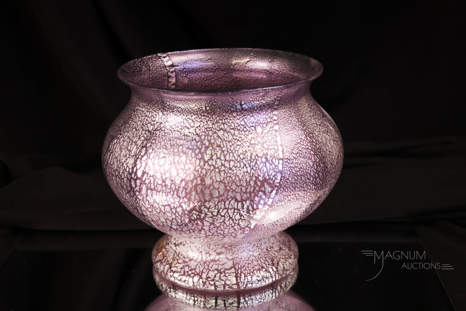Loetz Violet "Argentan" Art Glass Vase (1 of 5)