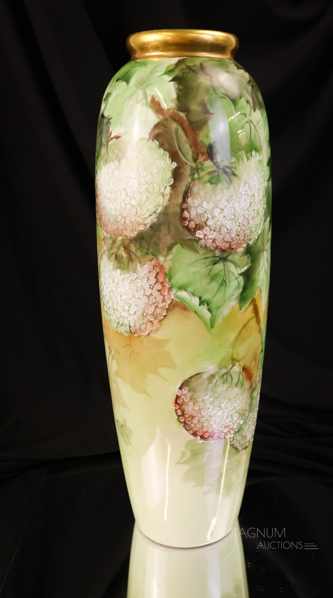 Willets Belleek Artist Signed Hand Painted Porcelain 15" Vase (1 of 8)