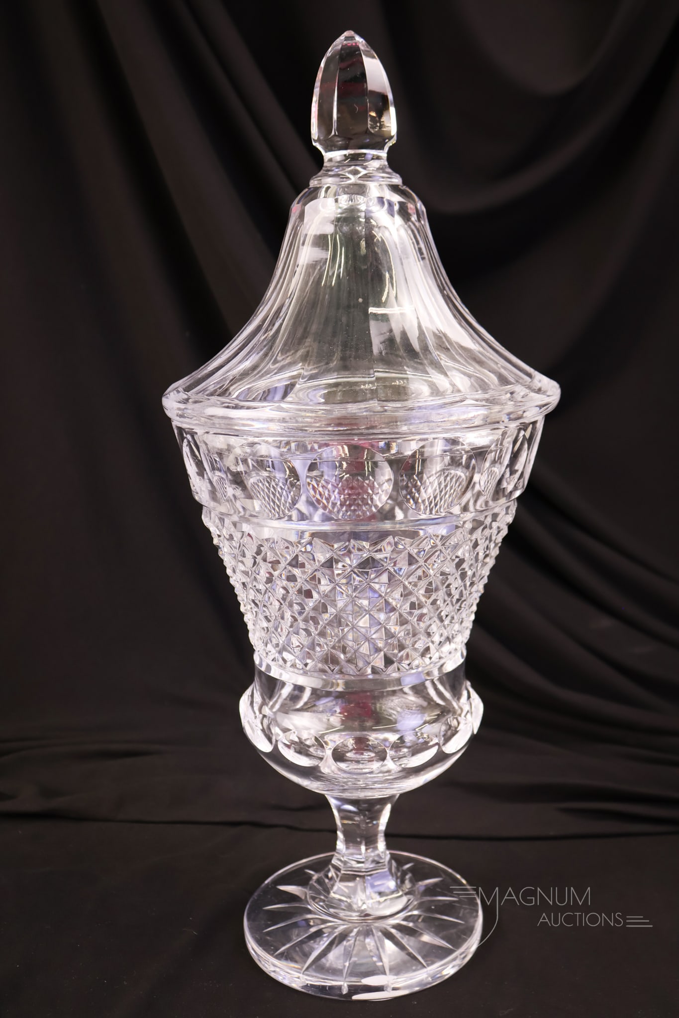 Fine Cut Crystal Covered Mantle Jar (1 of 7)