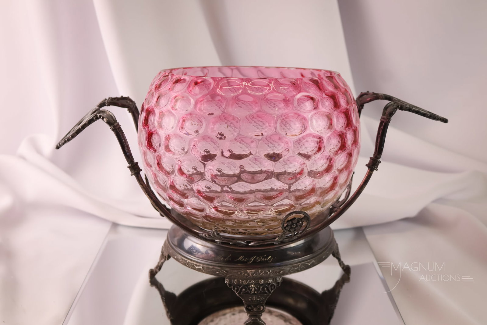 Rubina Victorian Silverplate Brides Bowl Basket Centerpiece (1 of 9)