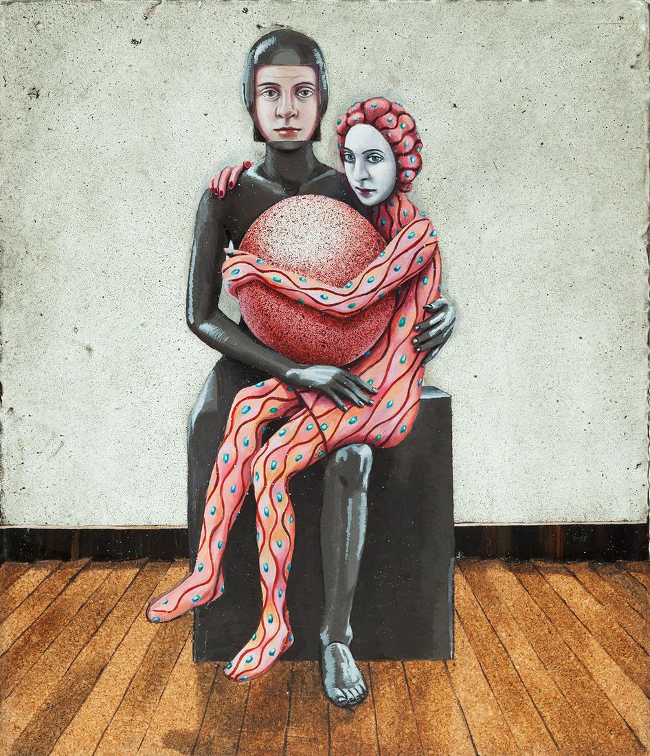 GINO RUBERT (Mexico D.F., 1969). Untitled, 1999. Mixed (1 of 3)