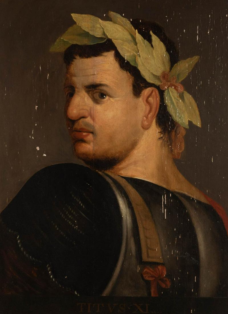 Roman school of the XVII century. "Emperor Titus" (1 of 5)