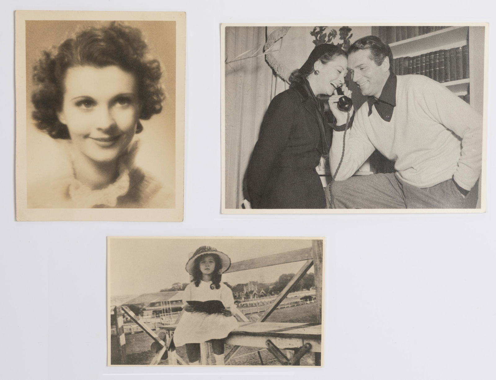VIVIEN LEIGH.  Three photographs from Vivien Leigh's (1 of 5)