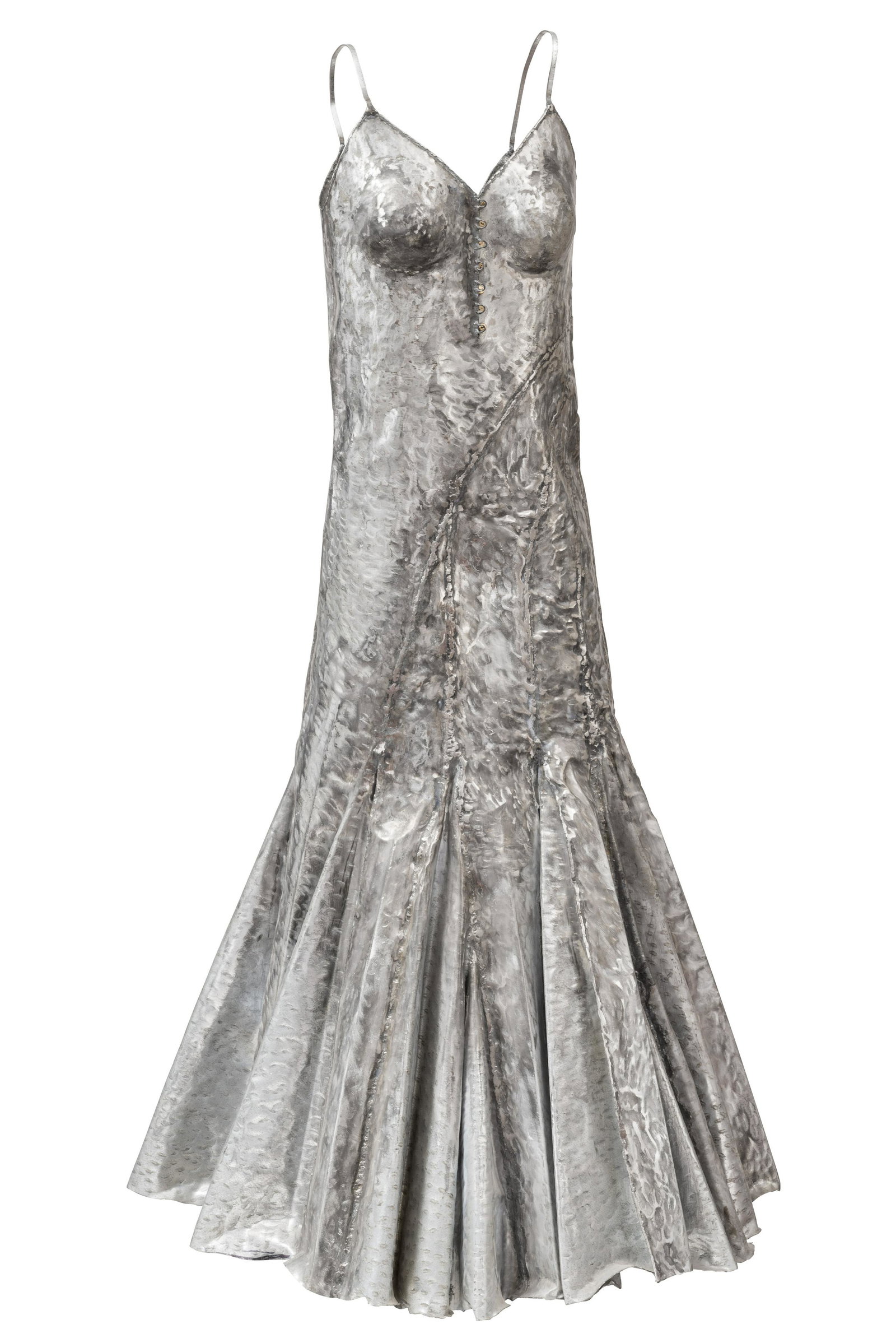 SUSY GOMEZ (PollenÃ§a, Mallorca, 1965). "A place to: SUSY GOMEZ (PollenÃ§a, Mallorca, 1965)."A place to repair a wish", 2006.Galvanized and wrought iron.Provenance: Soledad Lorenzo Gallery.Measures: 151 x 80 x 75 cm.Susy GÃ³mez's work explores her o