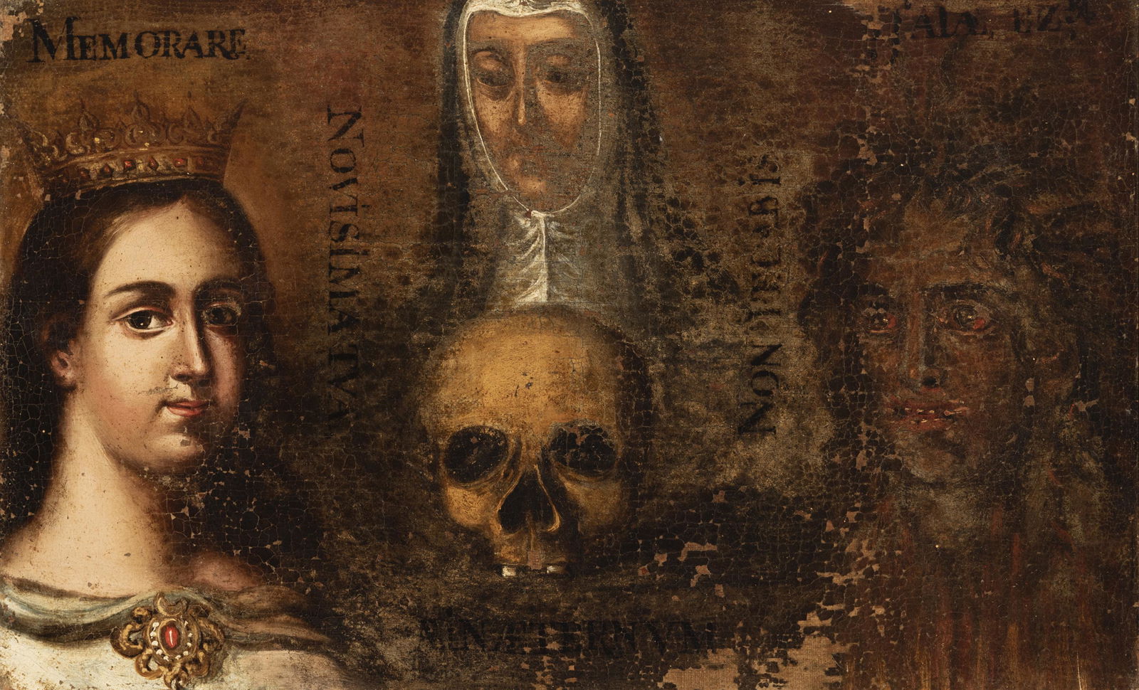 Novo-Hispanic school; XVIII century.  "Memorare".  Oil (1 of 6)