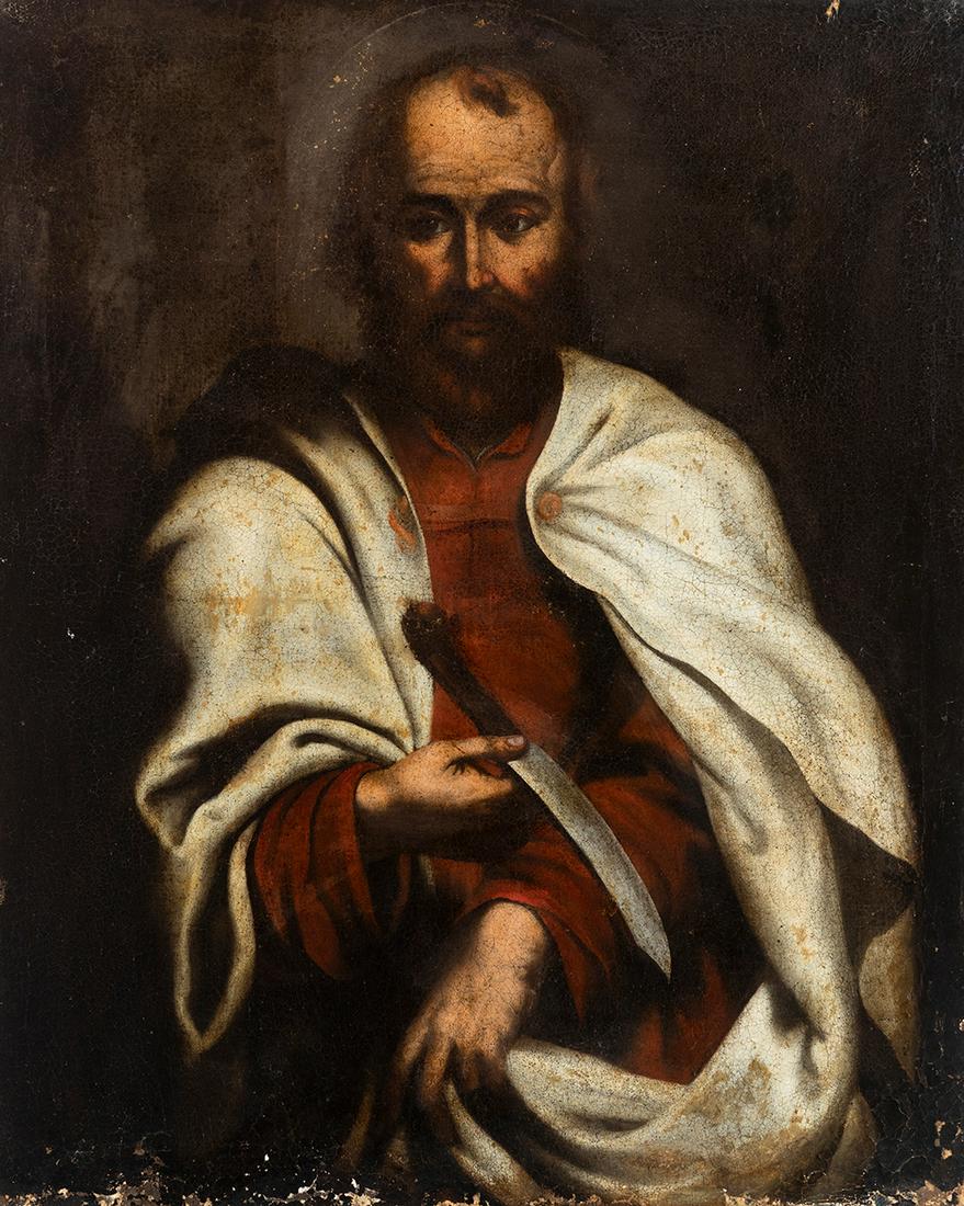 Spanish school; 17th century.  â€œSan BartolomÃ©â€. (1 of 5)